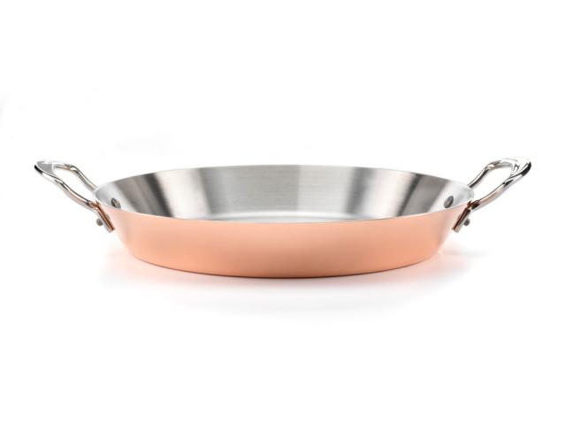 Serveringspande i kobber 30 cm
